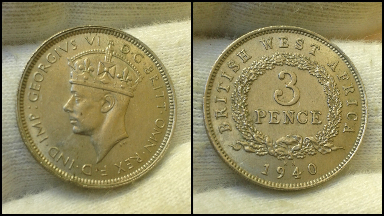 3 Pence 1940 KN. British West África Polish-20210316-195249824
