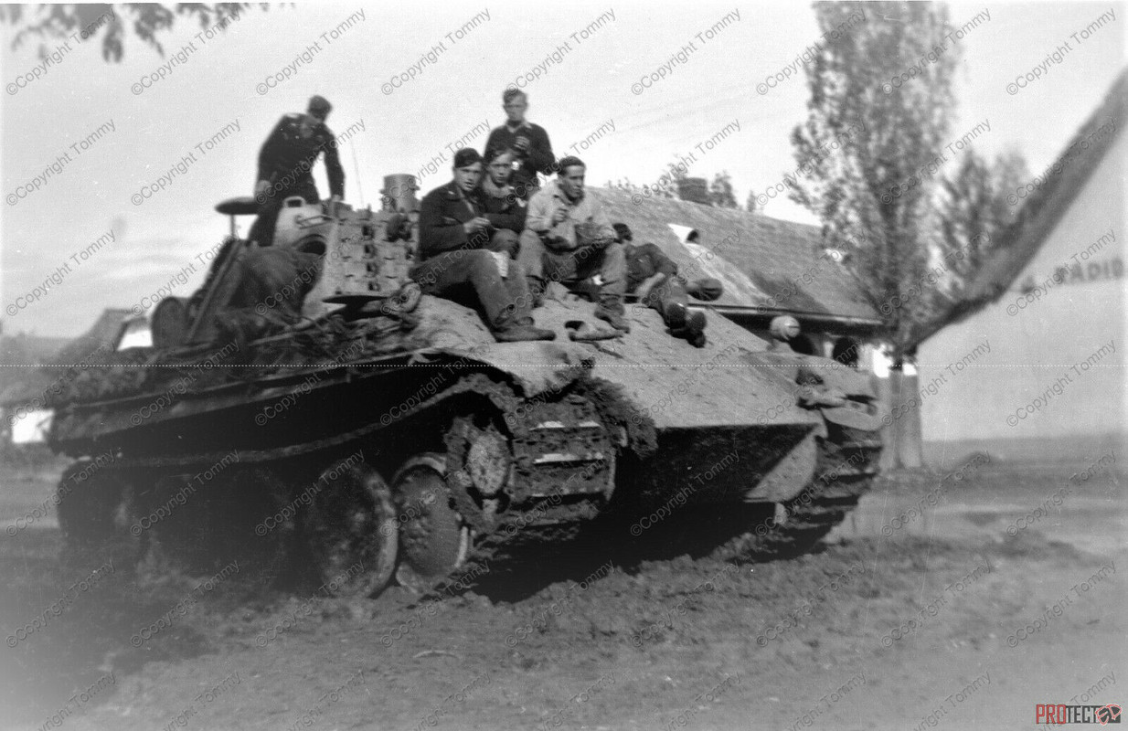 negativ foto Ostfront Rumänien Panther Panzer Tank Zimmerit
