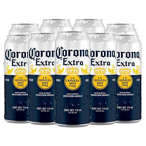 Amazon: Cerveza Clara Corona Extra tipo Pilsner paquete de 12 latones de 710ml 
