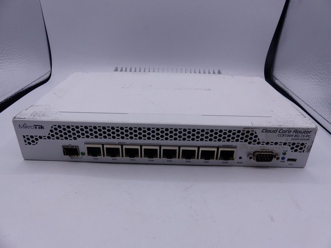 MIKROTIK CCR1009-8G-1S-PC GIGABIT ETHERNET 8 PORT NETWORK CLOUD CORE ROUTER