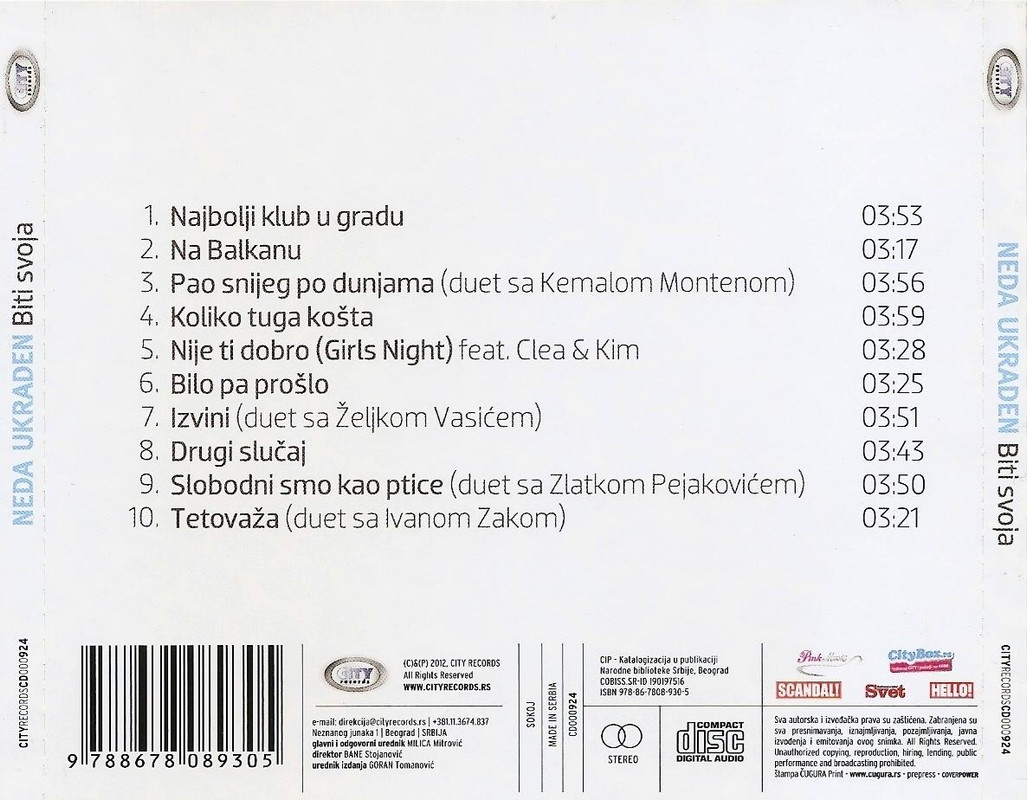 Neda Ukraden-Biti Svoja-back