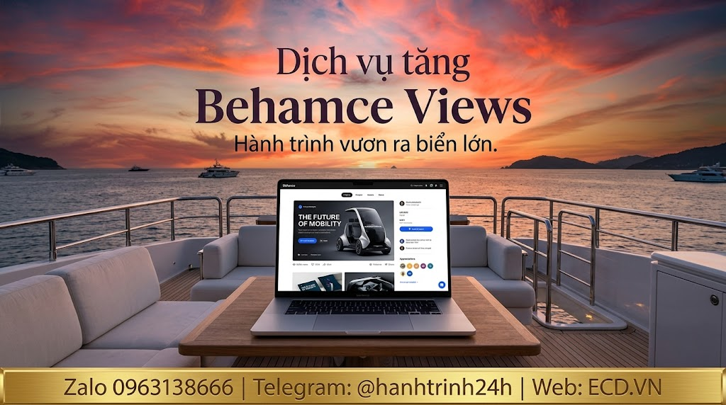 dịch vụ tăng behance views organic portfolio behance