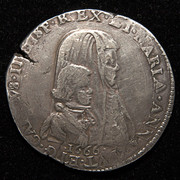 Escudo (filippo) Carlos II y Mariana de Austria. Ducado de Milán 1666. PAS7102