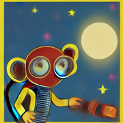 38. 07886-948574399-monkey astronaut, bright, bright, bright, bright-36