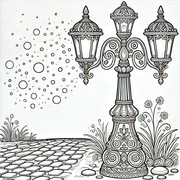 Lamp-Post-Coloring-Page