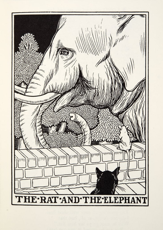 Percy_J_Billingshurst_-_The_Rat_and_the_Elephant_from_Fontaine_Fables_pub_1905_-_(MeisterDrucke-3815