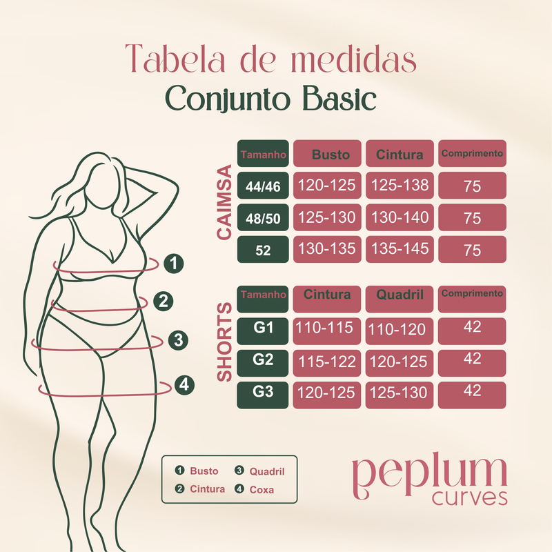 Tabela de Medidas