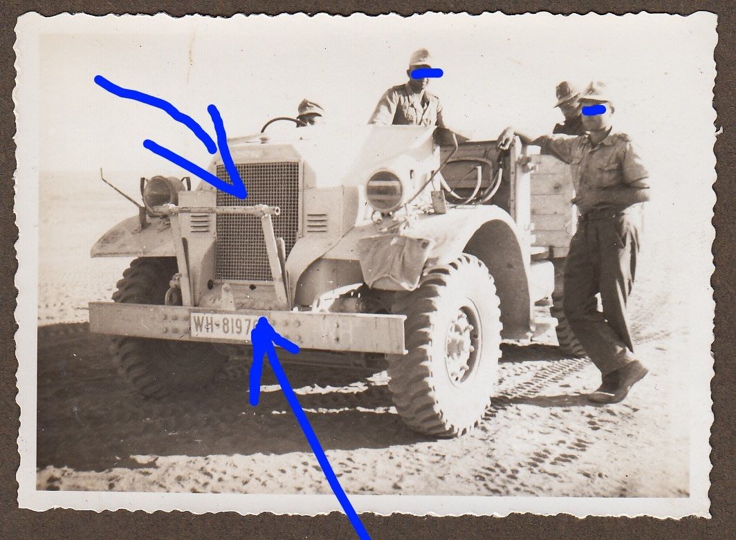 Beute Fahrzeug Lkw Kübelwagen in Afrika Afrikako