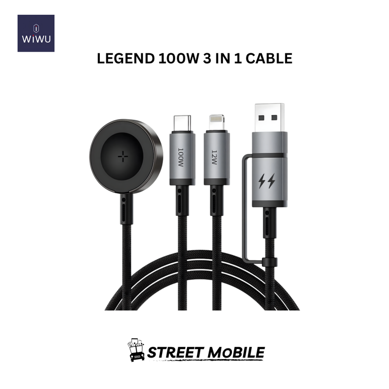 WIWU LEGEND 100W 3 IN 1 CABLE