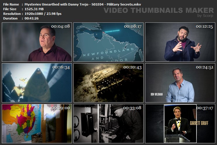 Mysteries Unearthed with Danny Trejo S01E04 Military Secrets mkv