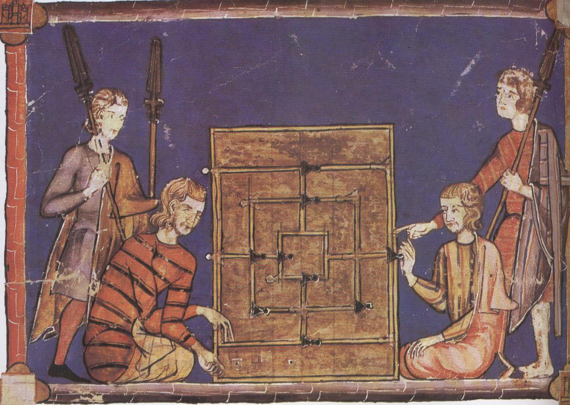 Поиграть___Миниатюра из трактата Альфонсо Мудрого. 1283 год