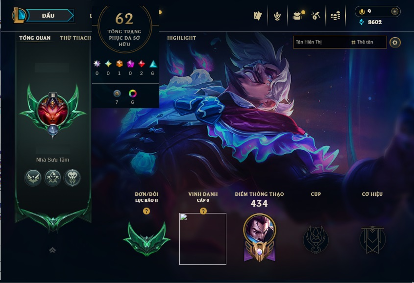 Acc LMHT # - Khung Lục Bảo