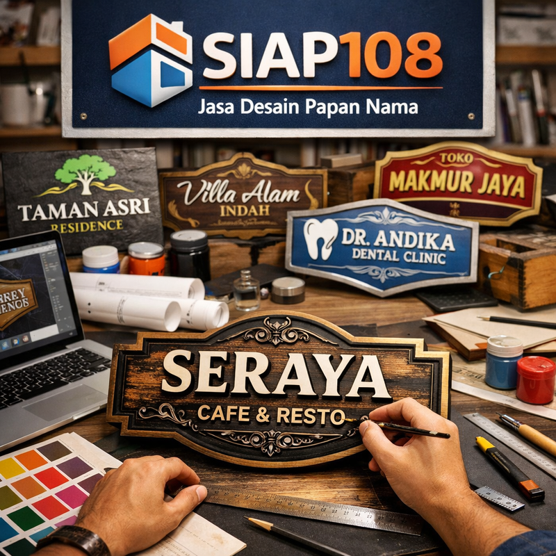 SIAP108 # Jasa Desain Pemasangan Papan Nama Bisnis Digital