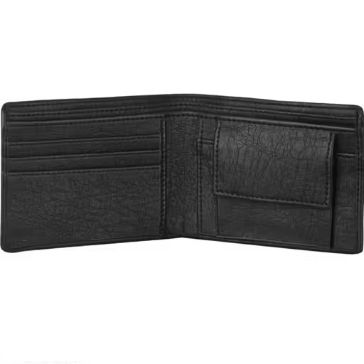 WILDAUK Men Casual, Evening/Party, Formal, Travel, Trendy Black Artificial Leather Wallet (3 Card Slots).(W108)