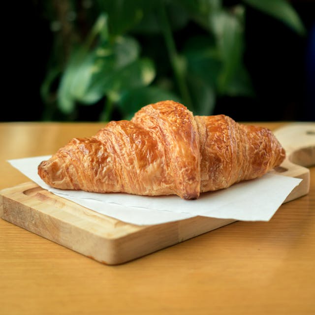 A flaky butter croissant