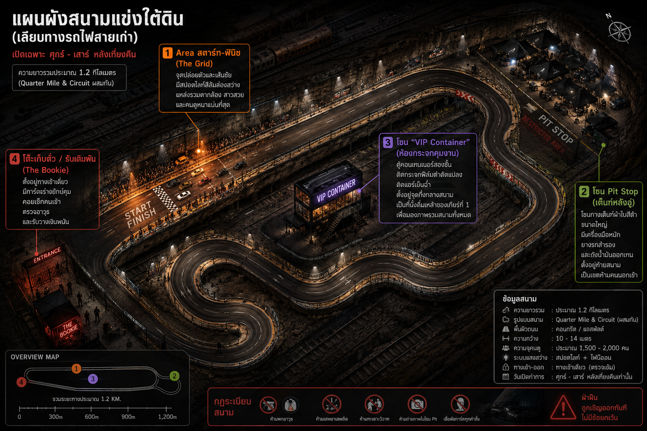 Underground Racing Track Map