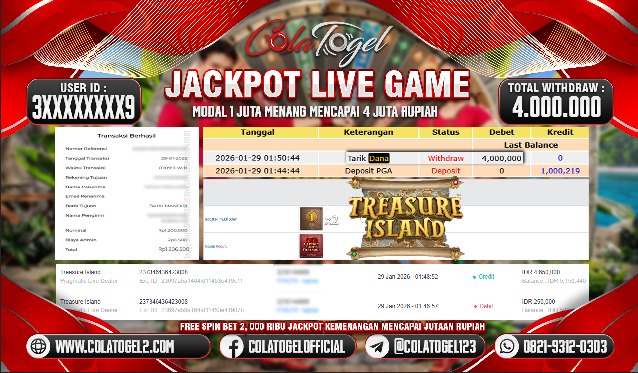 JACKPOT LIVE GAME!!