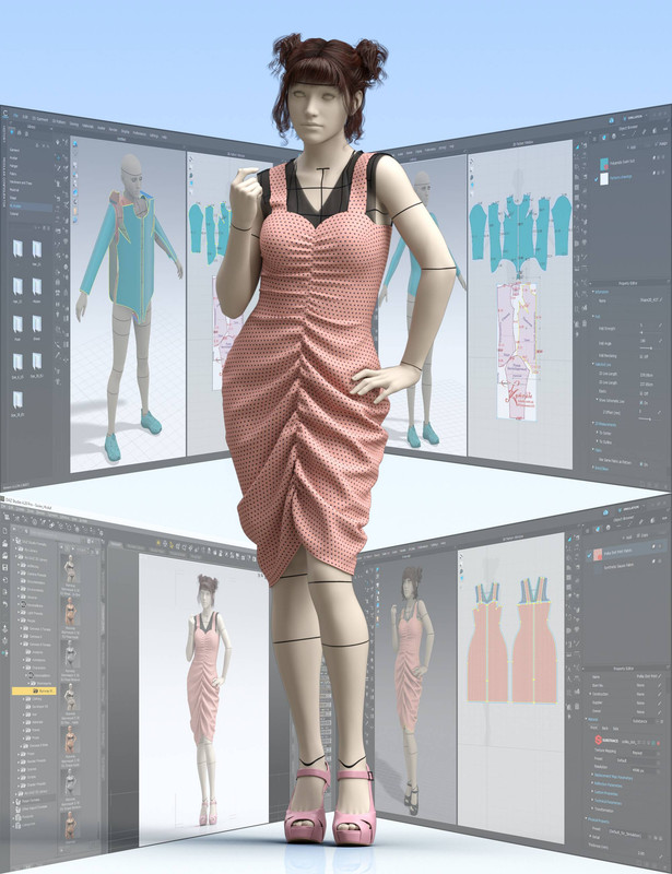 Runway Mannequin Shape for Clothes Creation and Demonstration for Genesis 8 Female