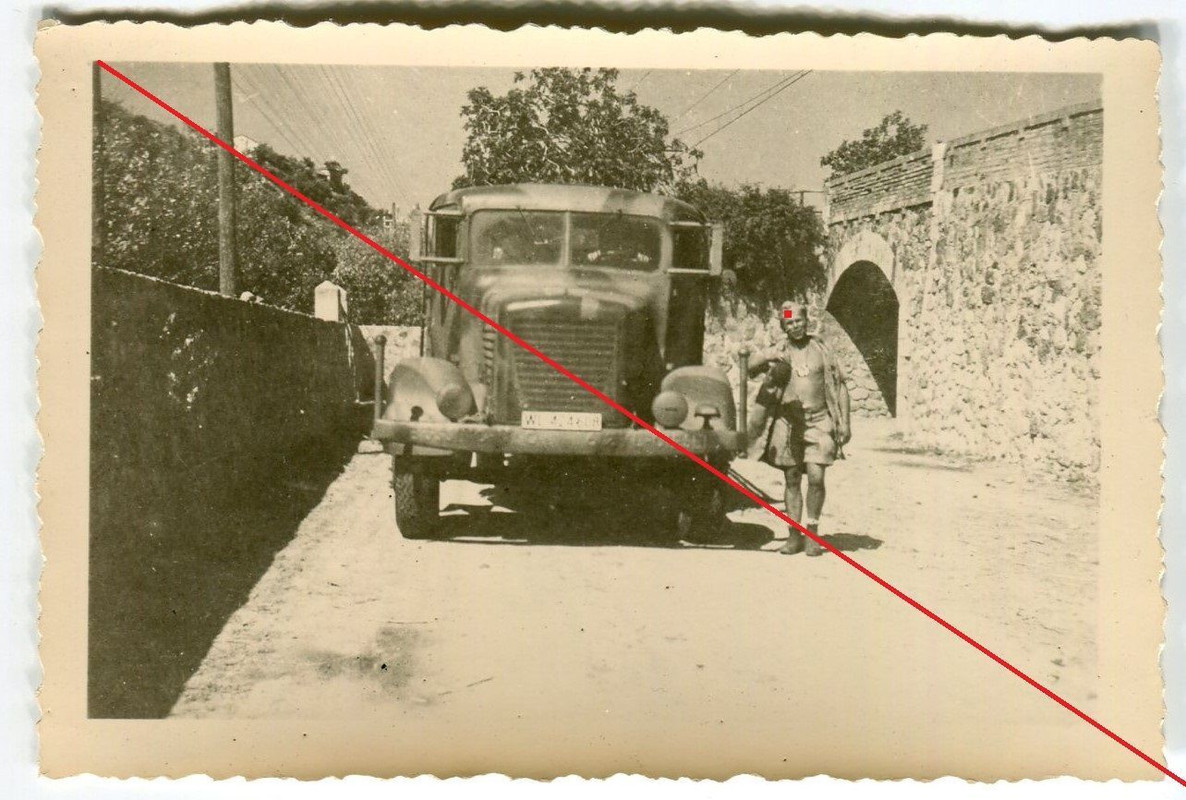 Original Foto LKW Büssing Sdkfz Tarnanstrich Cam