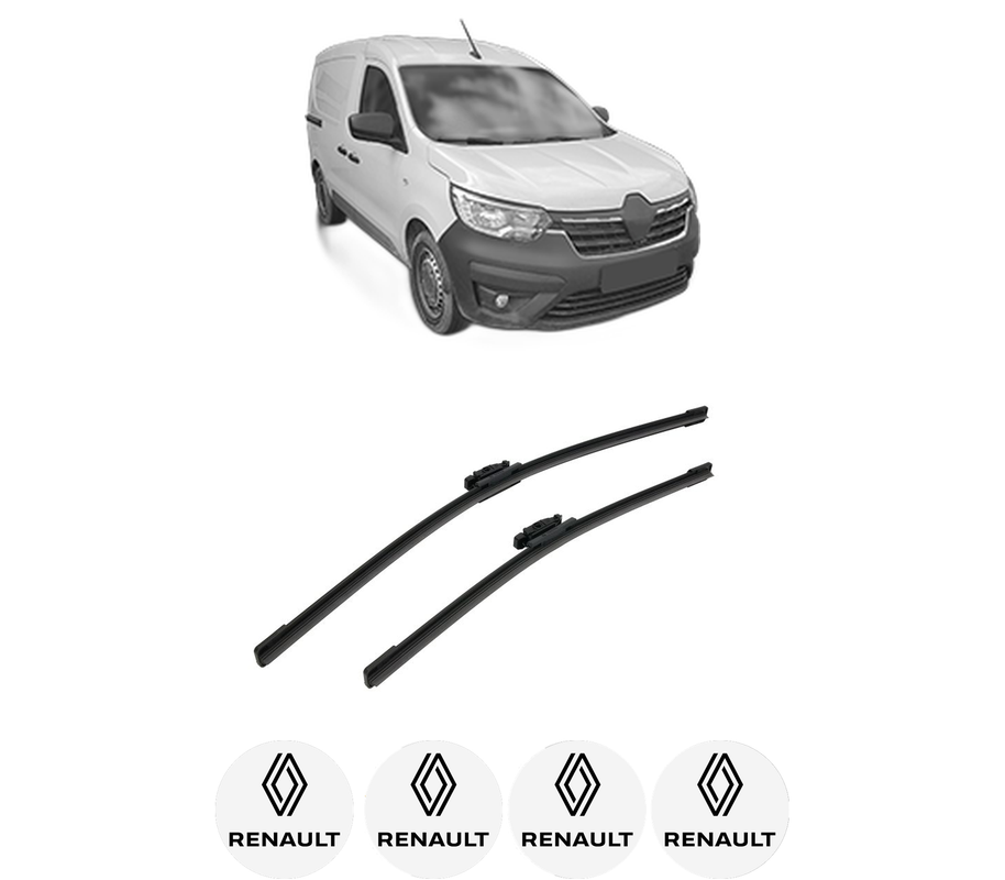 Set stergatoare auto RENAULT EXPRESS Box Body/MPV din 2021, pentru parbriz auto, 2 bucati, Bosch Aerotwin, din cauciuc siliconat rezistent, 4 Stickere Auto RENAULT
