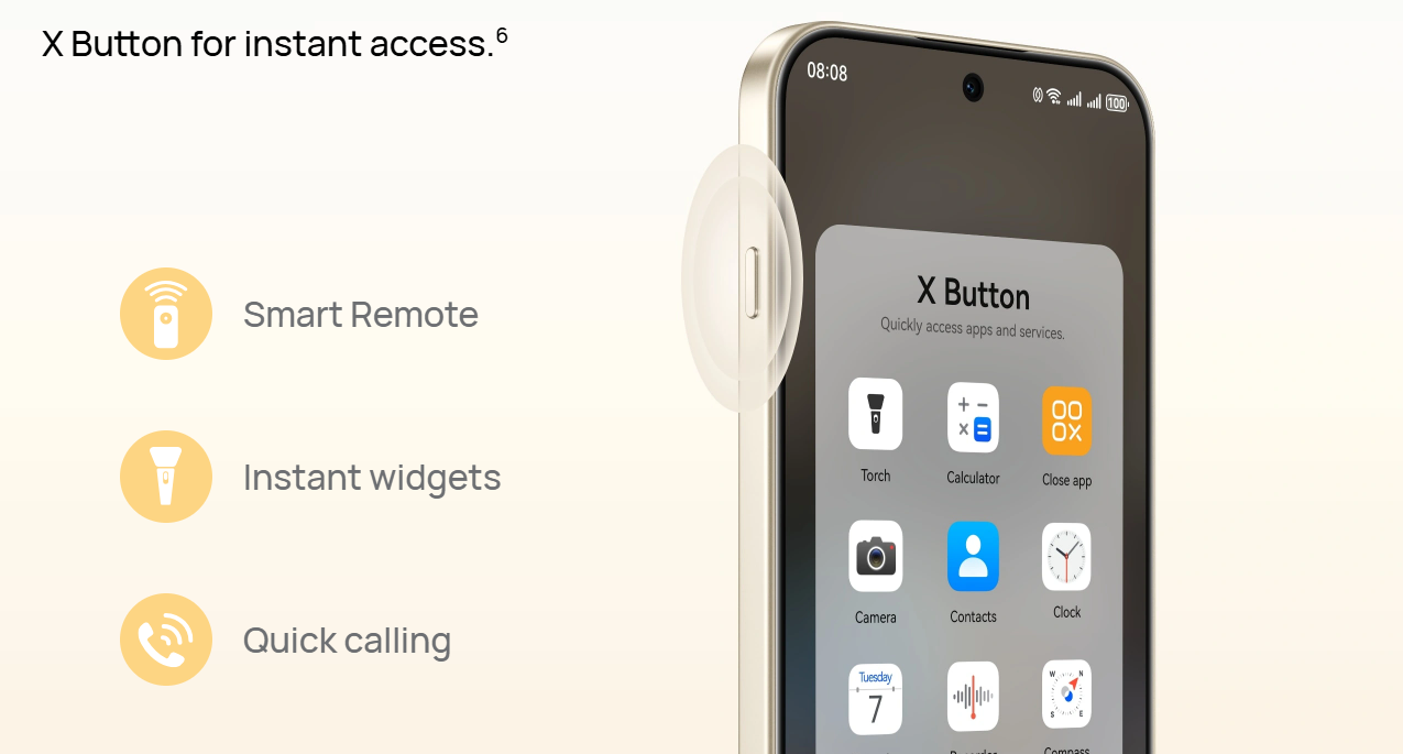 Dedicated Smart X Button Quick Tools Utilities Control