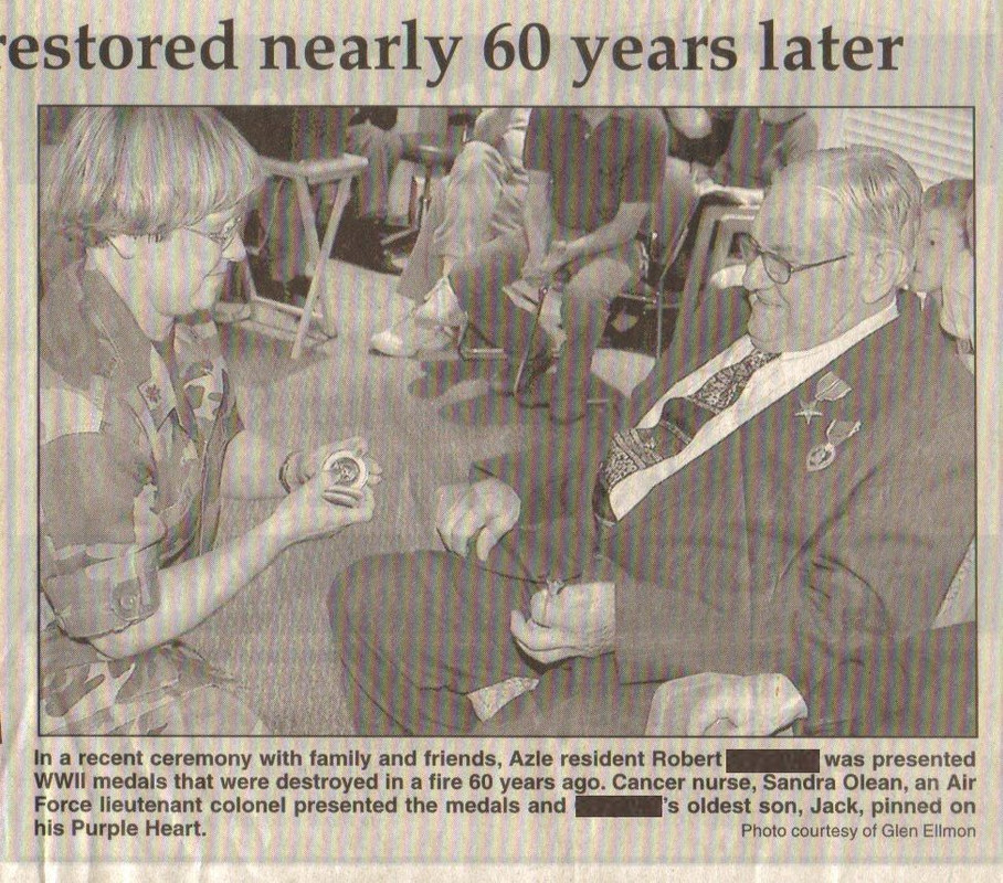 Uncle Bob gets his medals back