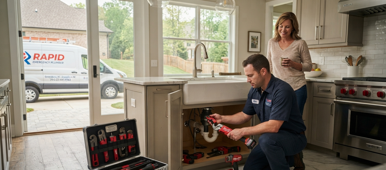 Plumber Working