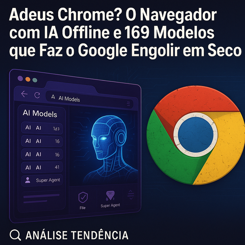 Adeus Chrome? O Navegador com IA Offline e 169 Modelos que Faz o Google Engolir em Seco