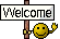 waving welcome smiley face