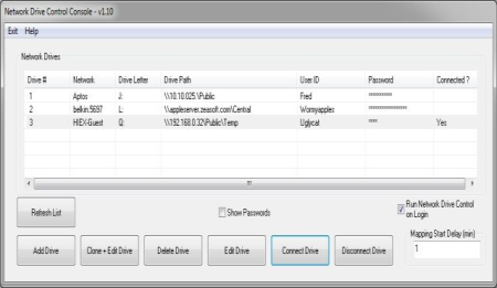 Network Drive Control 1.56