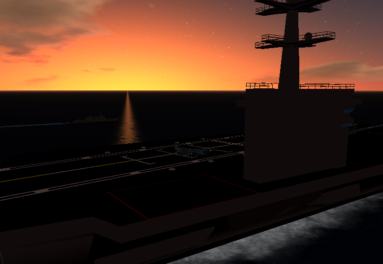 Sunset On a Carrier