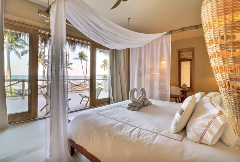 A private bedroom at the villa