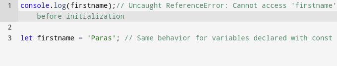 let and const hoisting