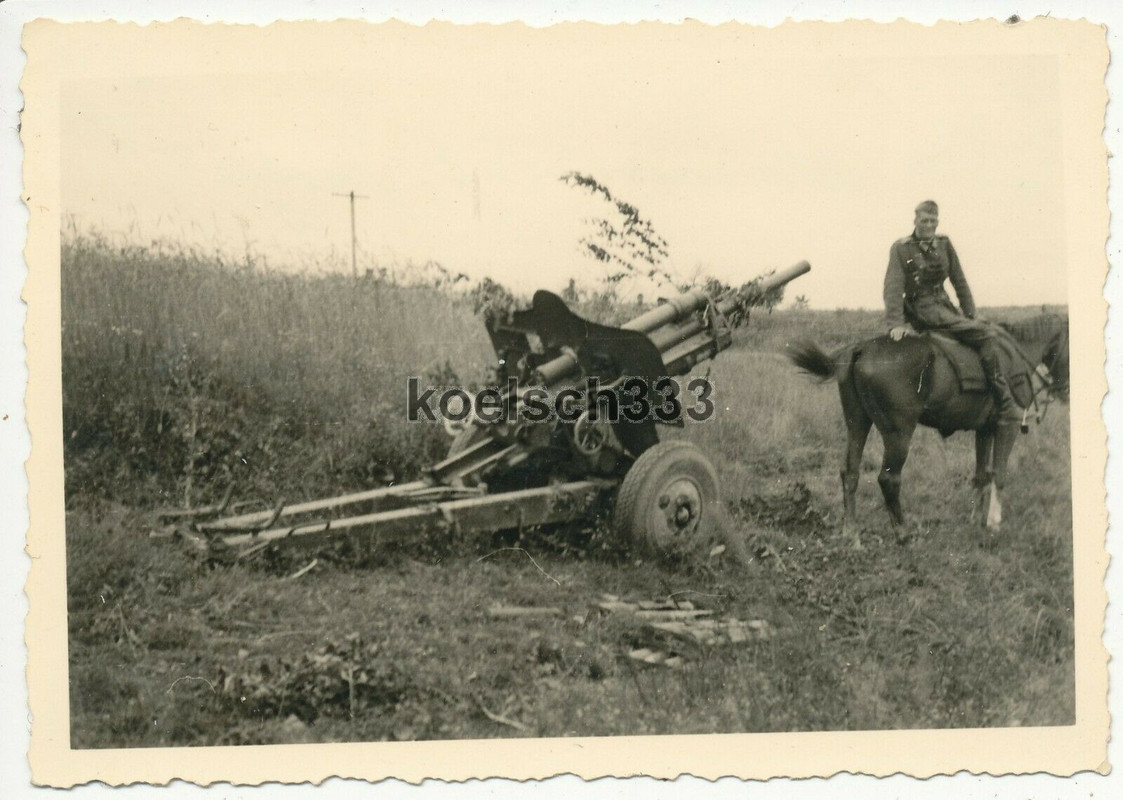 Foto russisches PaK Geschütz im Kessel von Bialystok am 1.7.1941 Wehrmacht Beute