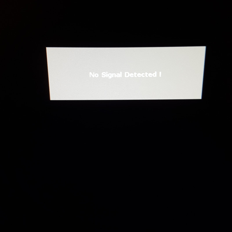 No signal detected на мониторе что