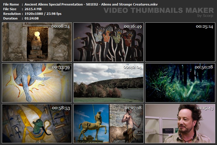 Ancient Aliens Special Presentation - S01E02 - Aliens and Strange Creatures.mkv