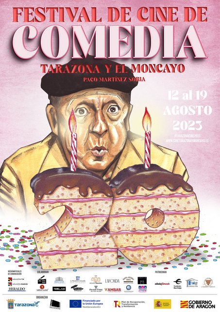 CARTEL DEL XX FESTIVAL DE CINE DE COMEDIA DE TARAZONA Y EL MONCAYO