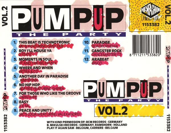 Music - 28/02/2023 - Various – Pump Up The Party Vol. 2 (CD, Compilation)(High Fashion Music – 1153382)  1990 (FLAC) R-2288921-1274690615