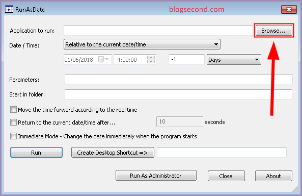 Cara Menggunakan Program RunAsDate di PC