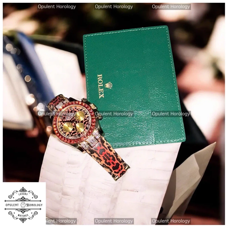 Rolex Daytona 116598SACO 1:1 Custom Replica | 18K Gold Wrapped, Moissanite Diamonds, 40mm