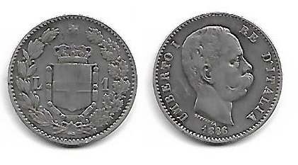 El siglo XIX Italia-1-lira-1886-5gr