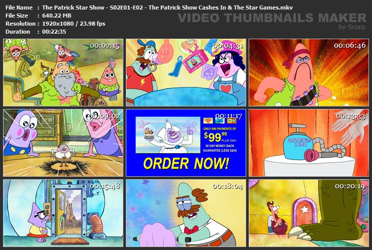 The Patrick Star Show - S02E01-E02 - The Patrick Show Cashes In & The Star Games.mkv