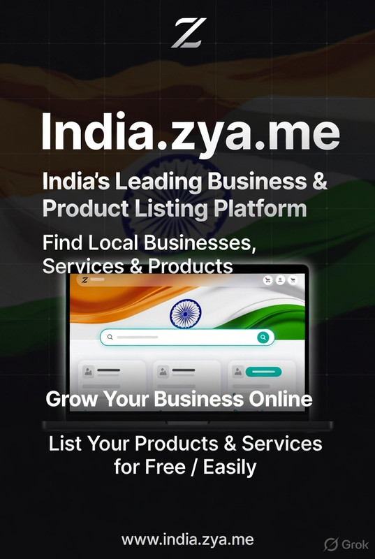 India.zya.me – India's leading business and product listing platform. Find local businesses, services, and products across India. Grow your business online by listing your products and services easily