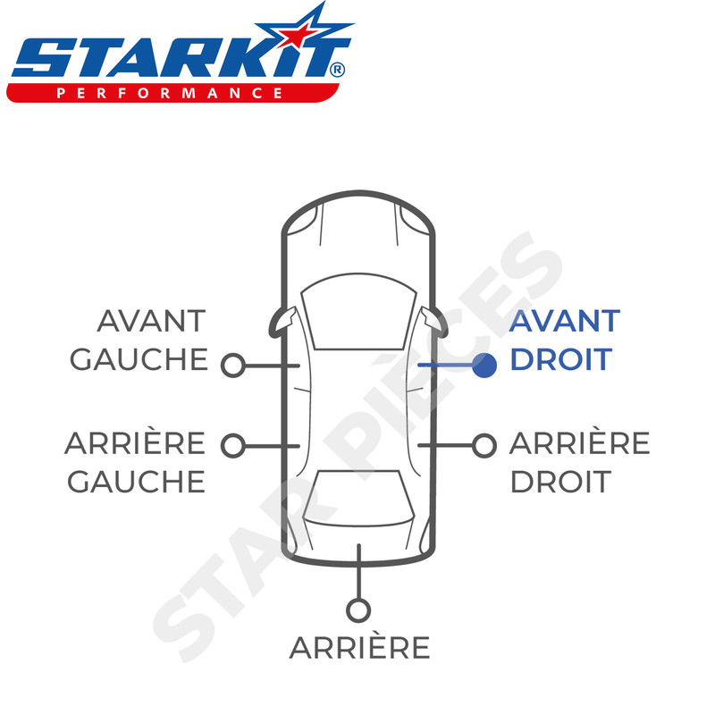 Interrupteur Lève-vitre Avant Droit Passager Pour PEUGEOT 207 (2006-2014) - 6 Broches, Neuf