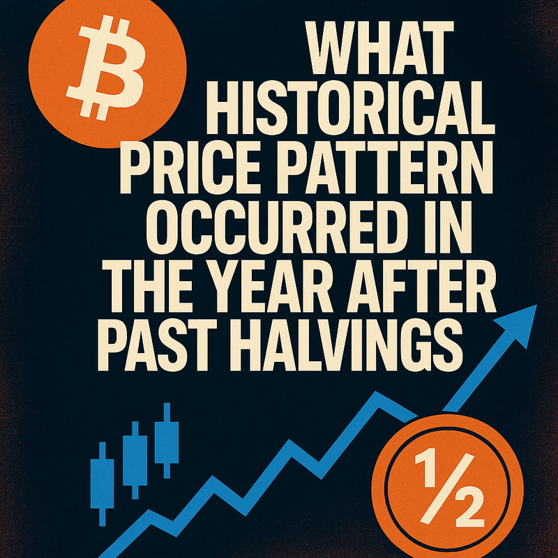 What historical price pattern occurred in the year after past halvings