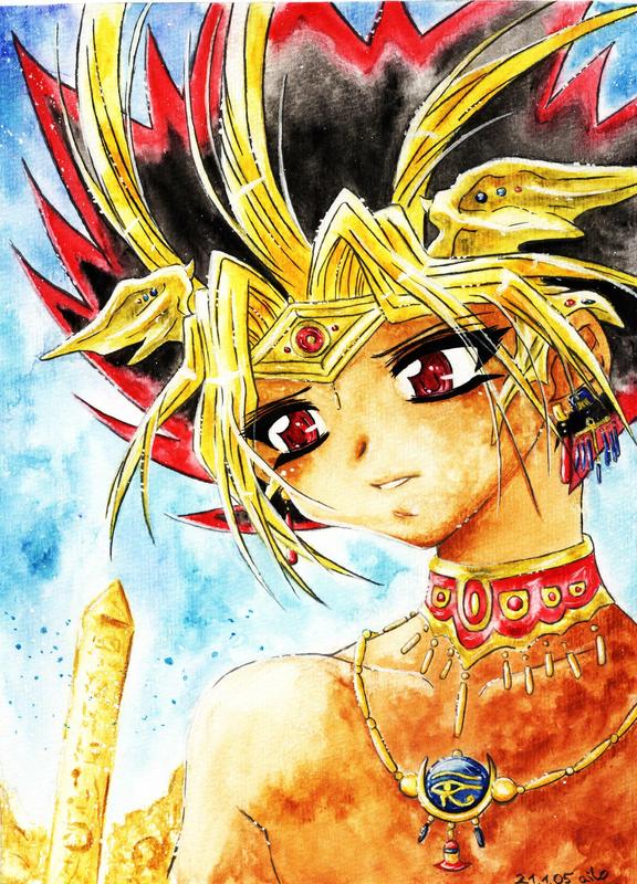 Hình vẽ Atemu (Yami Yugi) bộ YugiOh (vua trò chơi) - Page 3 1_Atemp_199