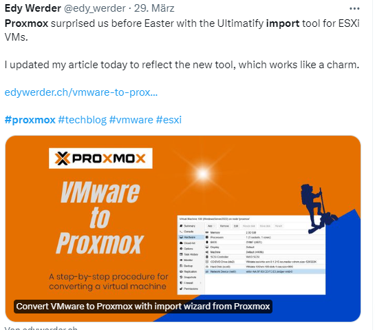 Proxmox Import-Wizard