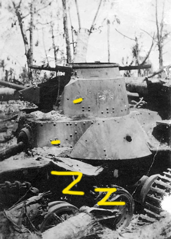 Imperial Japanese Navy (IJN) tank Ha-Go, Makin A