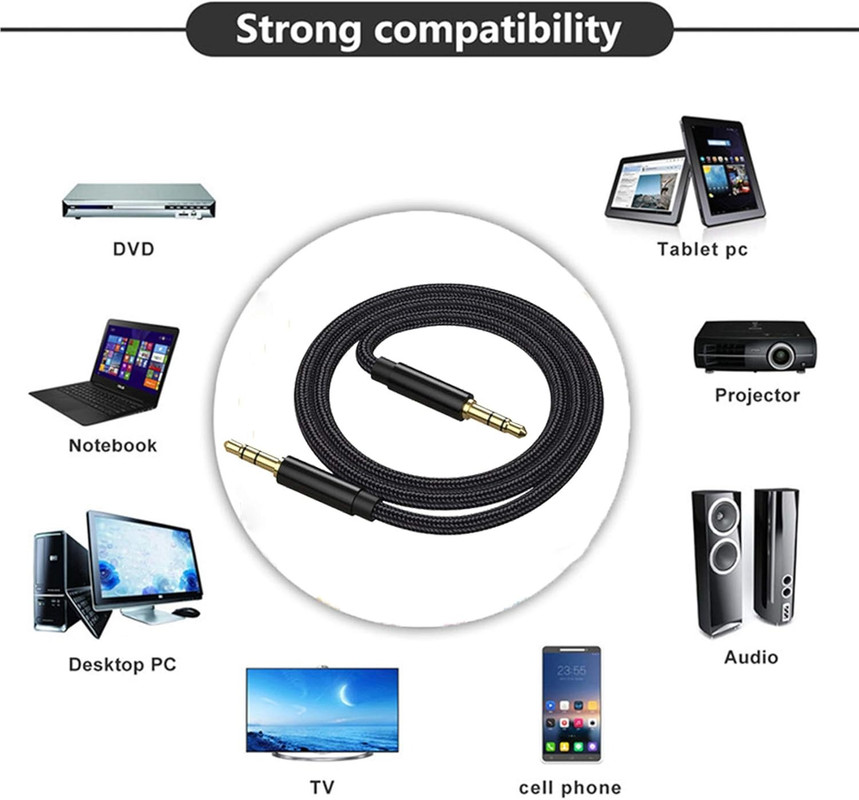 AUX Cable in Use