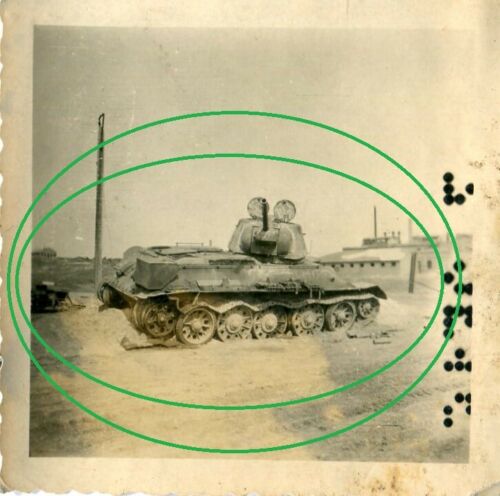 Foto Zerstörter Russischer Panzer T34